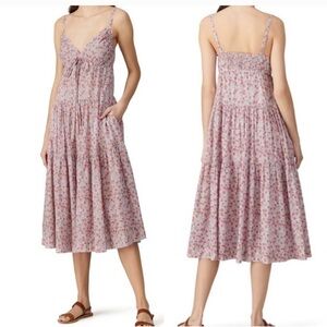 La Vie‎ Rebecca Taylor Eva Floral Sleeveless Midi Dress XL